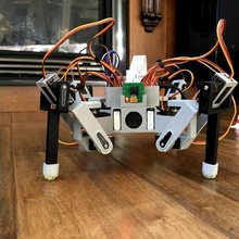 3d impreso frambuesa pi araña robot plataforma juguete pasatiempo 3d print model - Mito3D