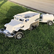 3d printed rc truck half-track various wwii ww2 worldwar2 vehicle radiocontrolled halftrack toy 3d print model - Mito3D