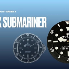 3d printed rolex submariner wall clock home-decor watch office diy 3dprint hobby 3d print model - Mito3D
