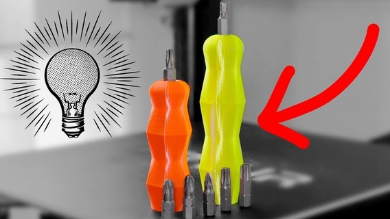 3d gedruckt Schraubendreher Drucker Schrägstrich DIY Schraube Werkzeug Werkzeuge Hersteller 3d print model - Mito3D