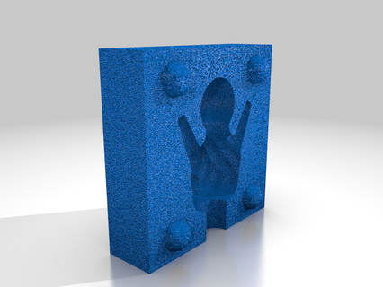 3d stampato pupazzo neve guidato copertine 3d print model - Mito3D