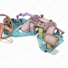 3d imprimé pilotage roue throttle ps4 jouets impression courses Jeux gta 3d print model - Mito3D