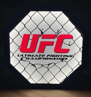 3d printed ufc light - combat sports inspired cor ultimate fighting championship lamps lights conner 3d print model - Mito3D