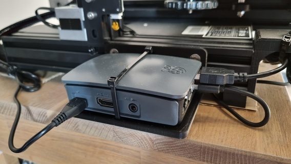 3d printer holder raspberry pi 3 b creality ender v2 3d print model - Mito3D