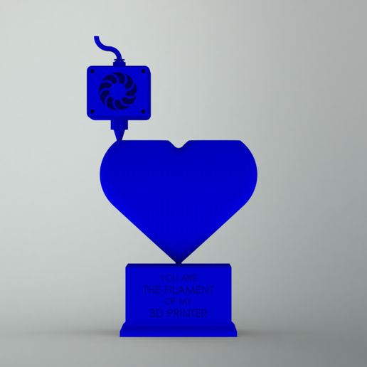 3d Drucker Liebhaber Valentinstag Liebe Kunst glücklich Herz Seelenverwandte 3D print model - Mito3D