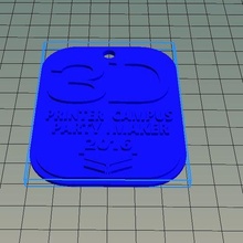 3d stampante festa gioielleria Portachiavi stl imprimibile imprimir domos3d 3d print model - Mito3D