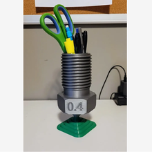 3d printer style nozzle pen pencil cup hidden compartment 3d print model - Mito3D