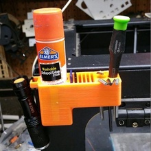 3d printer tool holder glue stick allen wrenches flashlight sdcard accessories 3d print model - Mito3D