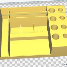 3d-Drucker-toolbox Ihre bits bobs tools Werkzeug aufgeräumt desktop hobby 3d print model - Mito3D