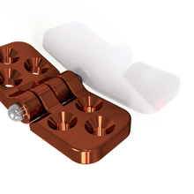 3d printing 60x150mm hinge 180 degrees door zawias toy tool 3d print model - Mito3D