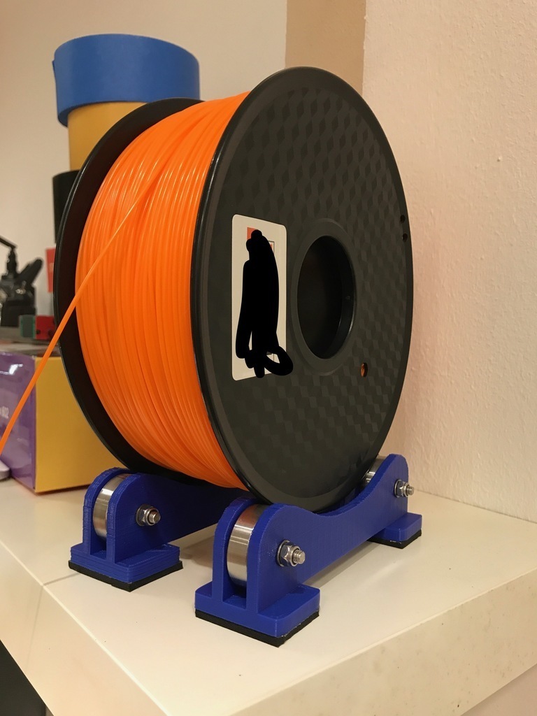 3d printing filament spool holder ball bearings printer accessories 3D print model - Mito3D