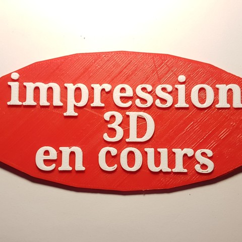 3d printing progress home panel impression 2 colours 3D print model - Mito3D