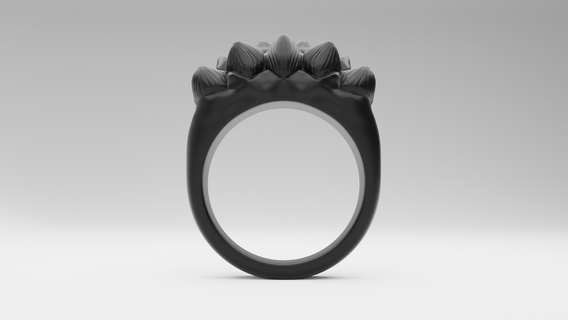 3d printing ring jewelry stl file design model download cad digital fashion art 3d print model - Mito3D