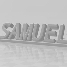 3d soulagement Samuel mode 3d print model - Mito3D
