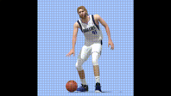 3d hileli dirk Nowitzki Dallas mavericks rigg başına buyruk erkek insan karakter Basketbol nba 3d print model - Mito3D