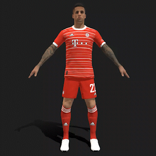3d rigged jo cancelo bayern munich 2023 football player soccer joao pedro footballer character model man animation muchen cavaco 3d print model - Mito3D