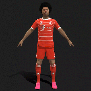 3d manipulado sarja rançoso Bayern Munique 2023 futebol jogador david personagem modelo homem animação muchen 3d print model - Mito3D