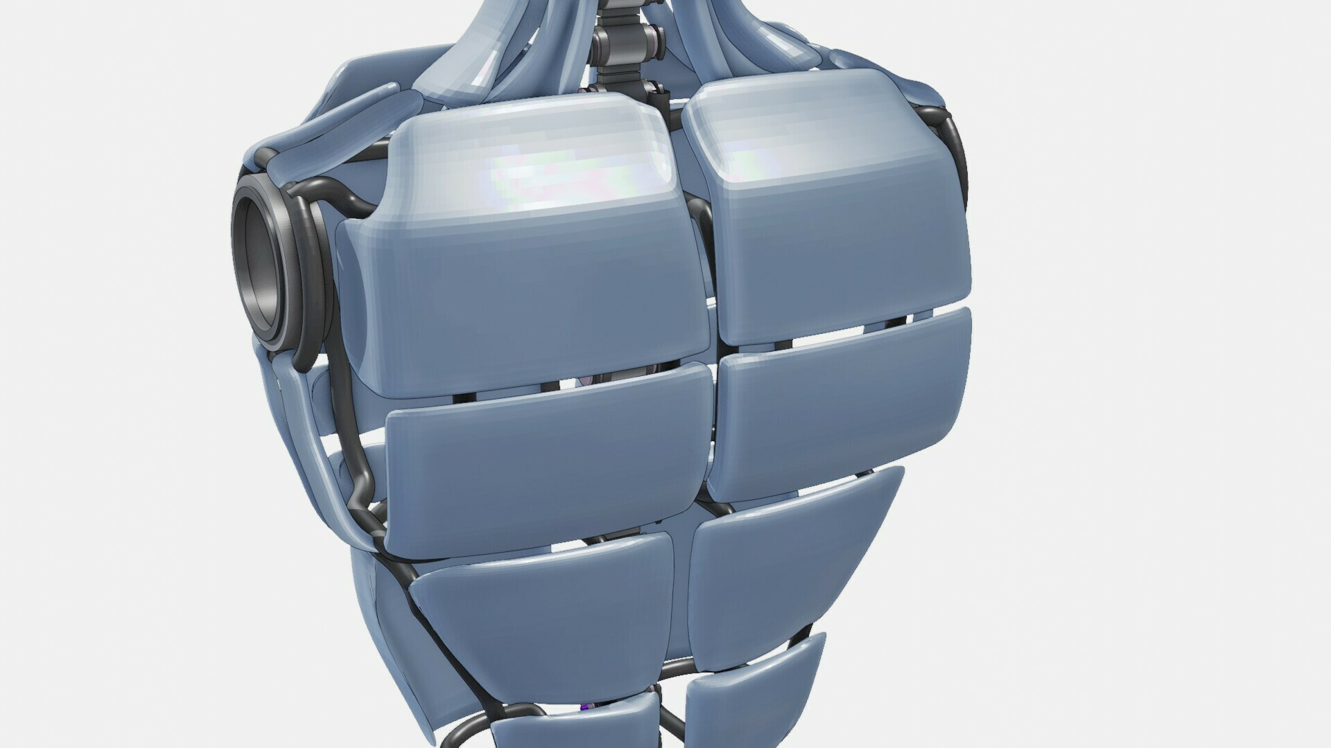 3d robótico exoesqueleto robótica Ingenieria innovación fuerza flexibilidad simbiosis columna vertebral movilidad campeones futuro oportunidad revolución tecnología 3D print model - Mito3D