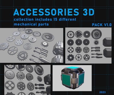 3d robotics accessories manufactured mechanical fan pistons 3d print model - Mito3D