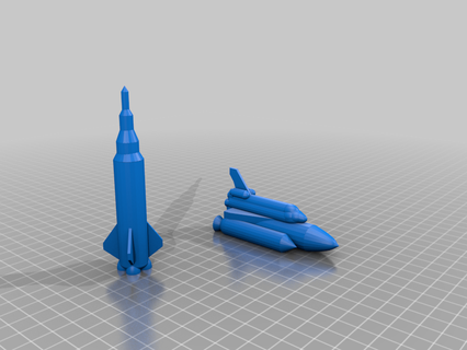 3d rocket space shuttle models spacecraft spaceship spaceshuttle ship printing 3d print model - Mito3D