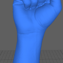 3d tarama elini yumruk sanat 3dscan kolye takı dekorasyon elleri erkek barış kadın el 3d print model - Mito3D