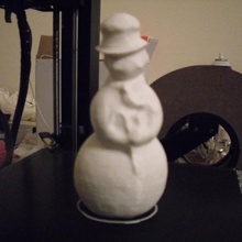 3d scann old outdoor snowman art christmas decoration ornament models 3d print model - Mito3D
