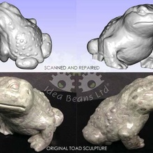 3d scanned toad gama art sculptures scan 3d print model - Mito3D
