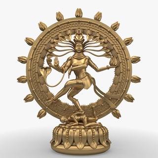 3d shiva nataraja ballare signore modello asiatico buddha carattere decorativo divinità indù India mitologia religioso scultura statua tanav 3d print model - Mito3D