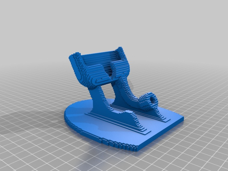 3d barra oblicua base 3D print model - Mito3D