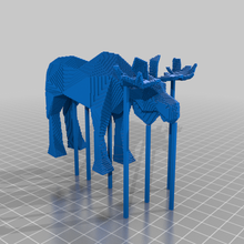 3d slash poly moose 3d print model - Mito3D