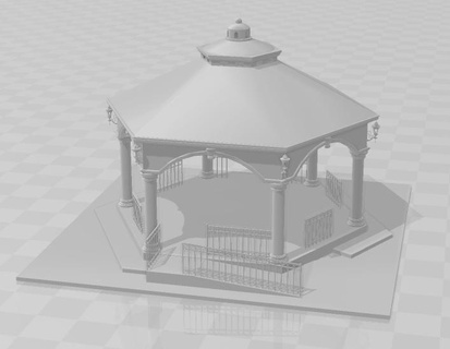 3d piccolo piazza giardino 3d print model - Mito3D