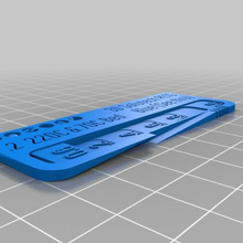 3d solutech petg blue filament swatch customized 3d_printer_accessories 3d print model - Mito3D