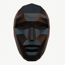 3d kalamar oyun patron maske vip low poly model dizi altın yönetici oyunu 3d print model - Mito3D