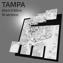3d tampa digitale File stl file carta geografica città arte stampato punto riferimento modello orizzonte architettura 3d print model - Mito3D