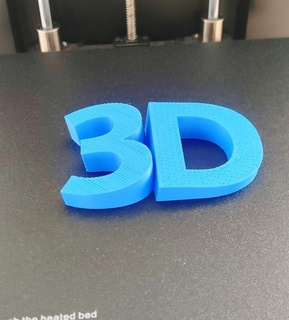 3d test Stampa lettere 3dtest stampante barra beyblade scoppiare strato personalizzato filamento fuoco gratuito freecad lettera parte stampa 3d print model - Mito3D