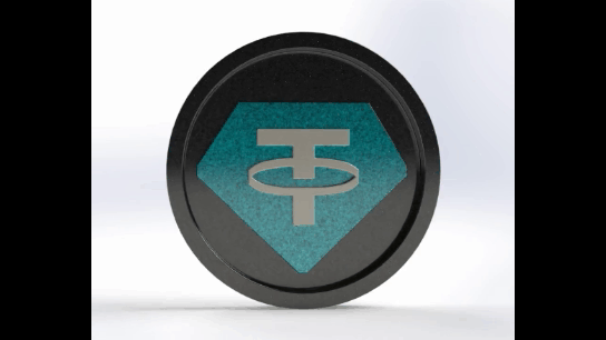 3d tether coin eth btc polygon printable cyrpto coins bitcoin doge tether  3d print model - Mito3D