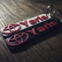 3d toyota yaris keychain jewelry key 3d print model - Mito3D