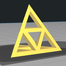 3d triangle art deco sculpture 3d print model - Mito3D