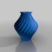 3d twisted vaso art per la decorazione della casa di fiori pot il 3d print model - Mito3D