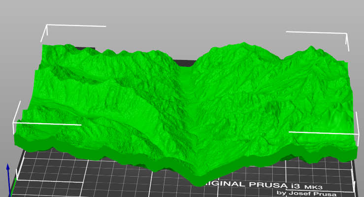 3d valley map in baltistan architecture map3d deco home beauty design glamour 3d print model - Mito3D