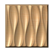 3d pared orgánico duna decorativo panel alivio impresión modelo arquitectura ola interior decoración ornamento cnc tallado artcam molduras imprimible madera 3d print model - Mito3D
