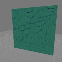 3d wallpanel flora 3dwallpanel 3d print model - Mito3D