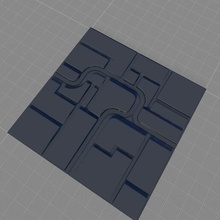 3d wallpanel spazio 3dwallpanel 3d print model - Mito3D
