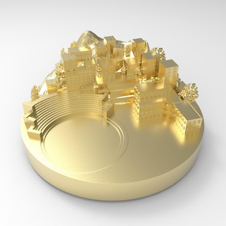 3d Su top iç manzara dağ Sanat güzel 3dprint tasarım bina akım 3d print model - Mito3D