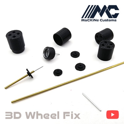 3d roda consertar 1 64 diecast hotwheels personalizadas quente rodas ferramentas caixa borda pneu 3d print model - Mito3D
