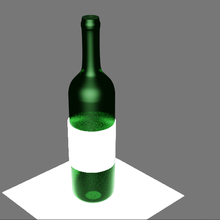 3d wine bottle 3d print model - Mito3D