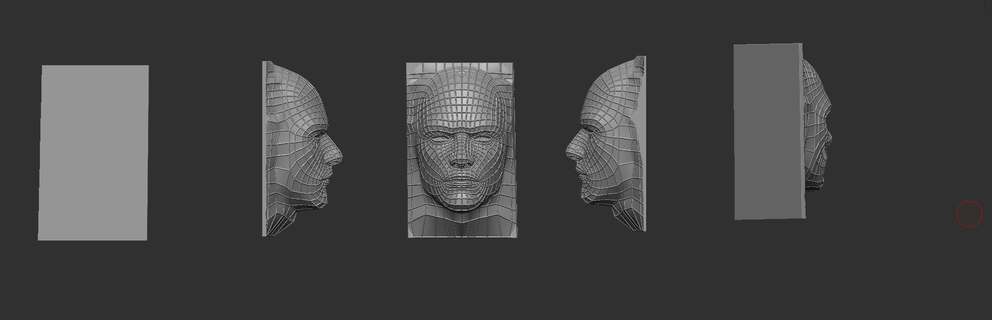3d wireframe man wireframe man face cyberpunk  3d print model - Mito3D