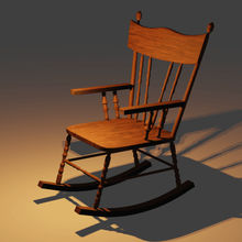 3d wood chair 3d print model - Mito3D