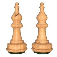 3d wooden chess bishop 3d print model - Mito3D