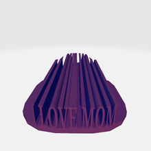 3d word shape milk bottle love mom art i 3d print model - Mito3D